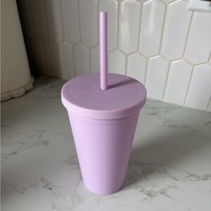 Lavender Insulated Tumbler with Straw